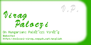 virag paloczi business card